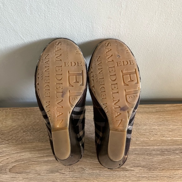 Sam Edelman Plaid Wedges - 7.5 - Picture 6 of 6